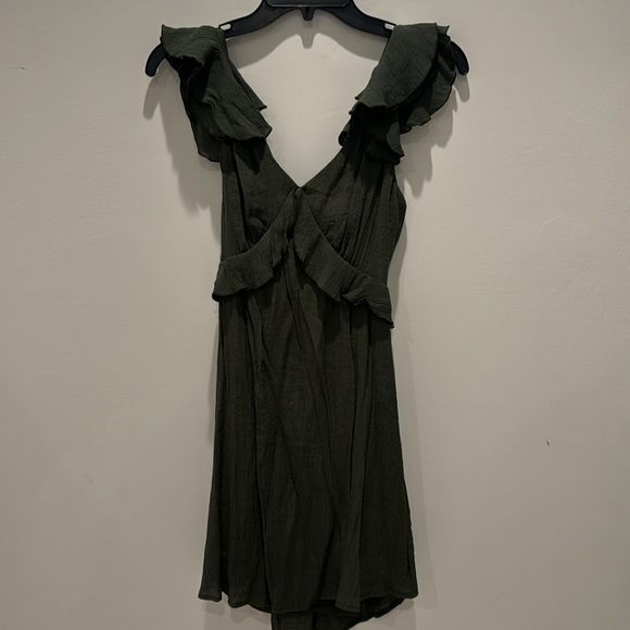 Green Ruffle Dress - Picture 2 of 2